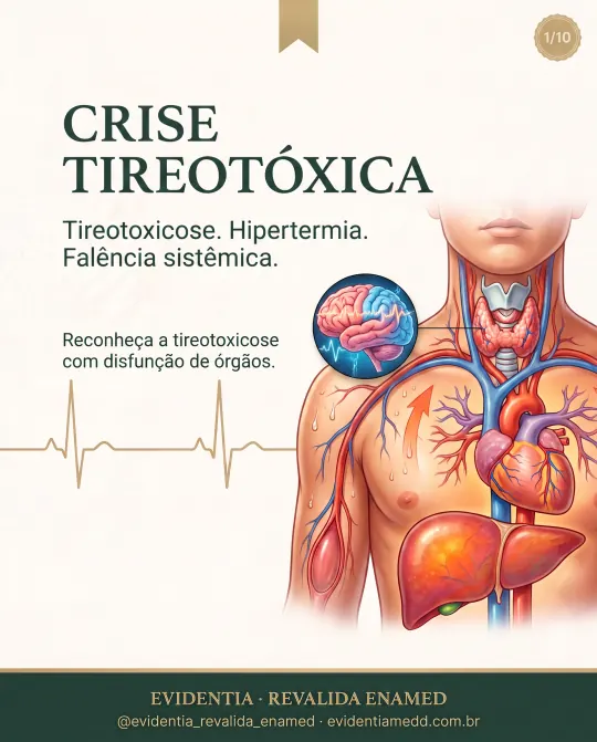 Capa da revisão Crise tireotóxica