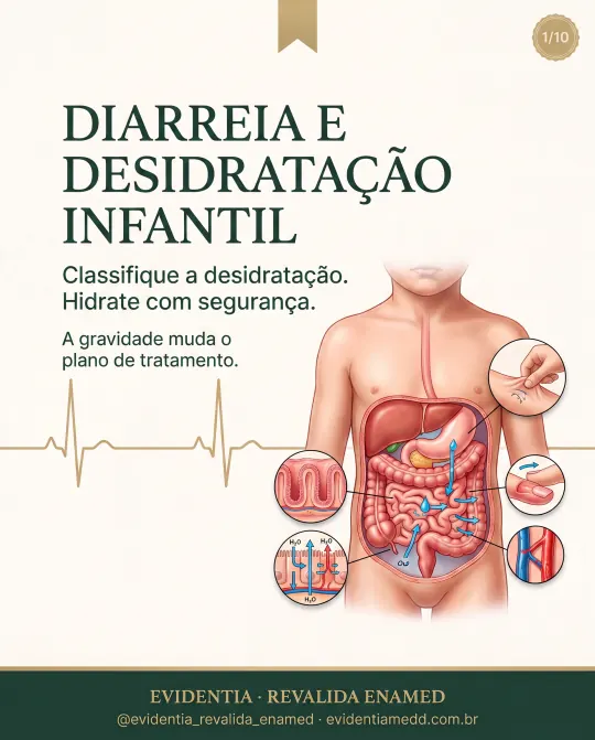 Capa da revisão Diarreia e desidratação infantil