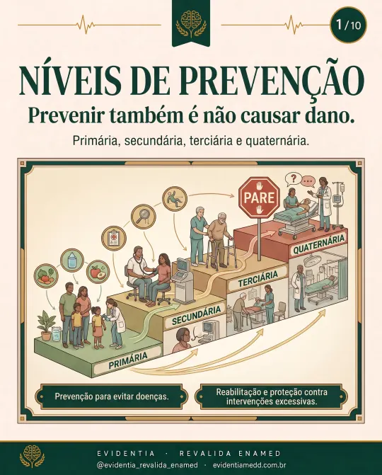 Capa da revisão Níveis de prevenção