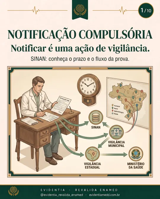 Capa da revisão Notificação compulsória e SINAN