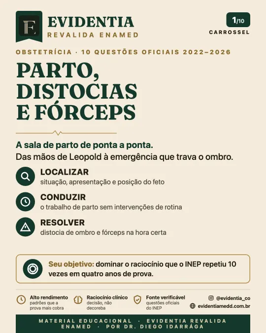 Capa da revisão Parto: estática fetal, distocias e fórceps