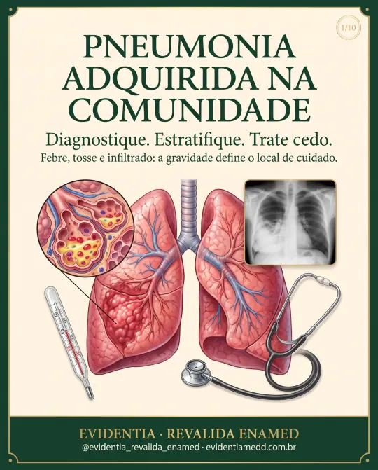 Capa da revisão Pneumonia adquirida na comunidade