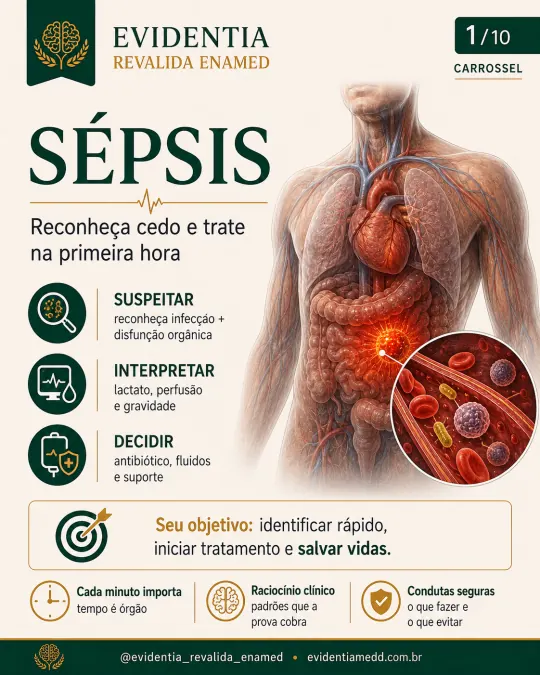 Capa da revisão Sepse e choque séptico