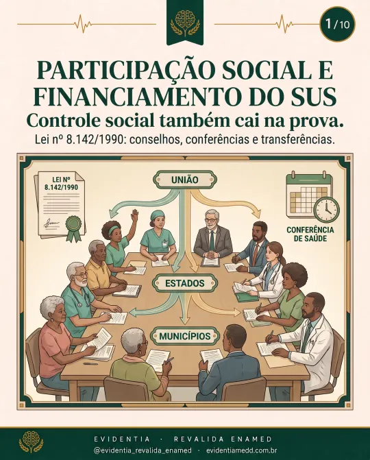 Capa da revisão Participação social e financiamento do SUS