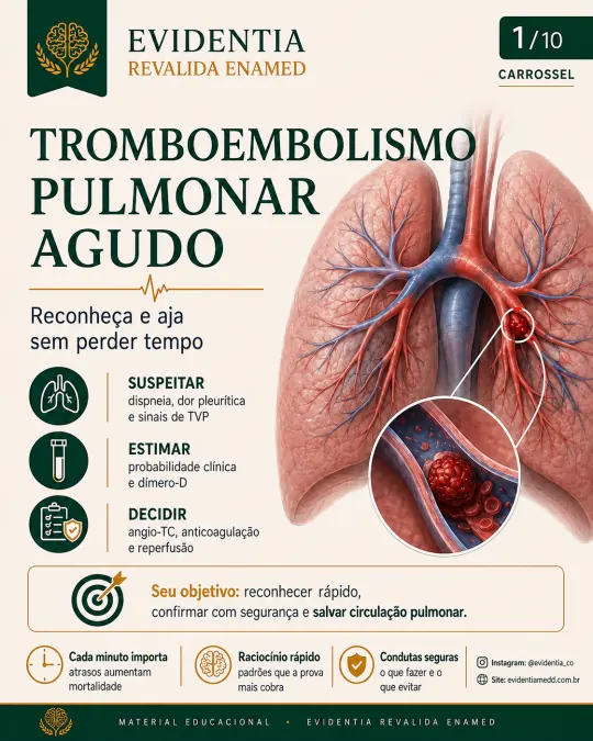 Capa da revisão Tromboembolismo pulmonar agudo